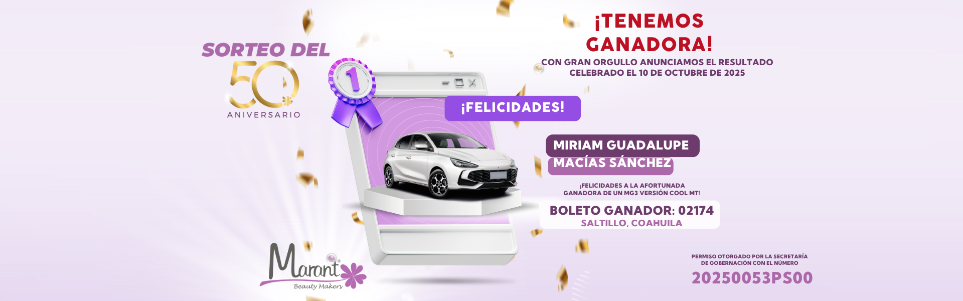 marant - sorteo - ¡TENEMOS GANADORA! (1920 x 600 px)